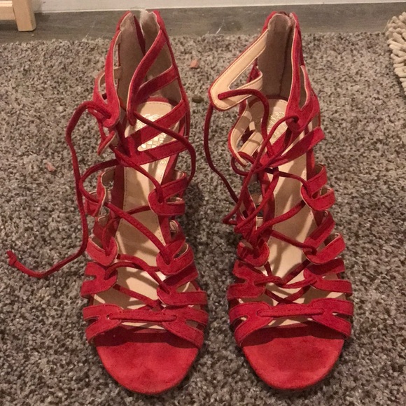 vince camuto red heels